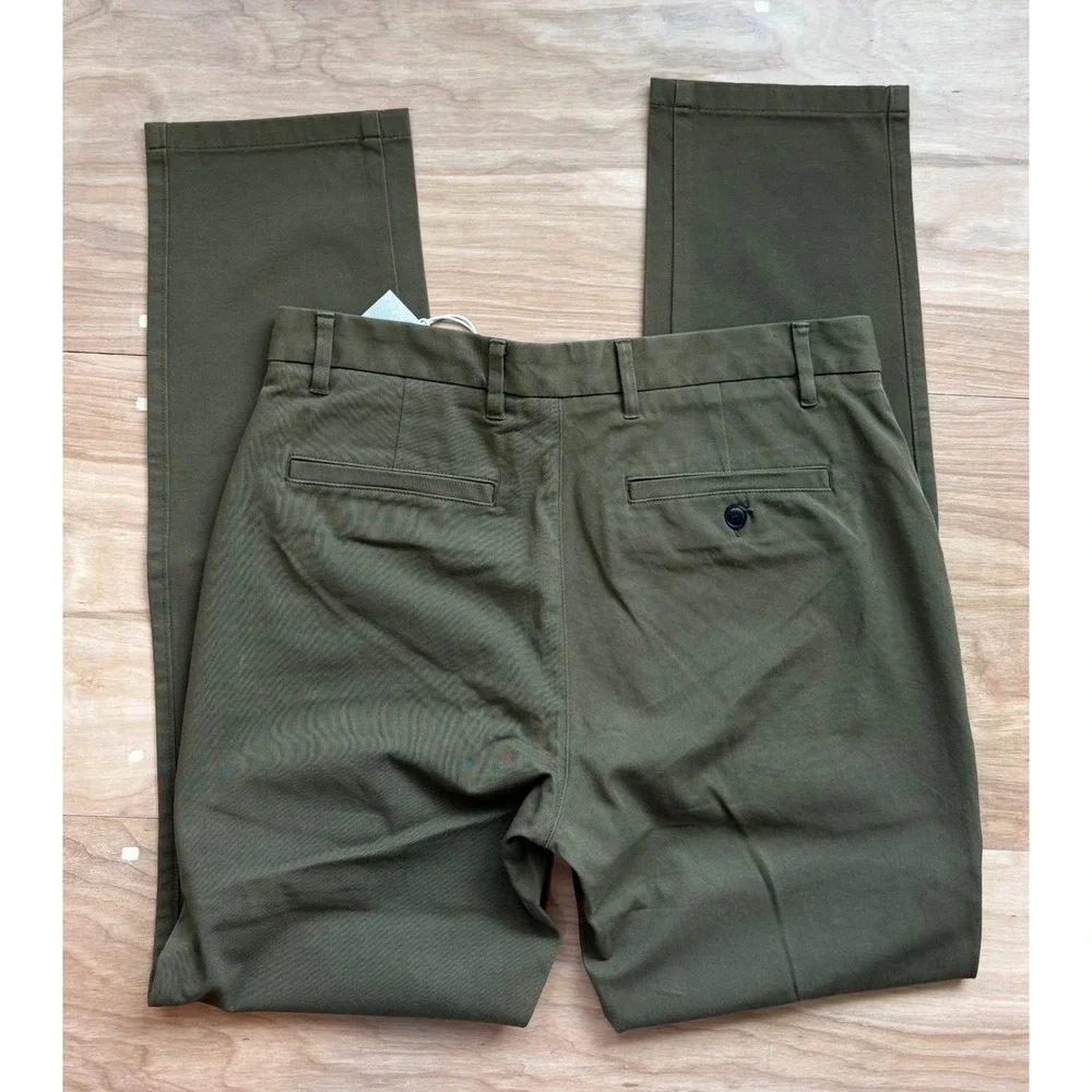 Everlane Uniform Performance Chino Slim Fit Olive Green Mens NWT‎ Classic 32X32